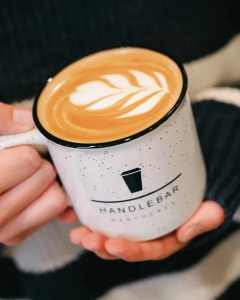 HB Coffee Mug — classic speckled Handlebar Nantucket ceramic mug